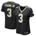 Women's New Orleans Saints Travis Etienne Jr Black Team Game Jersey