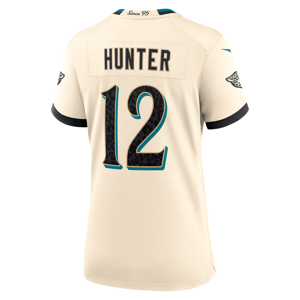 Women's Jacksonville Jaguars Travis Hunter Natural 2026 Rivalries Collection Game Jersey