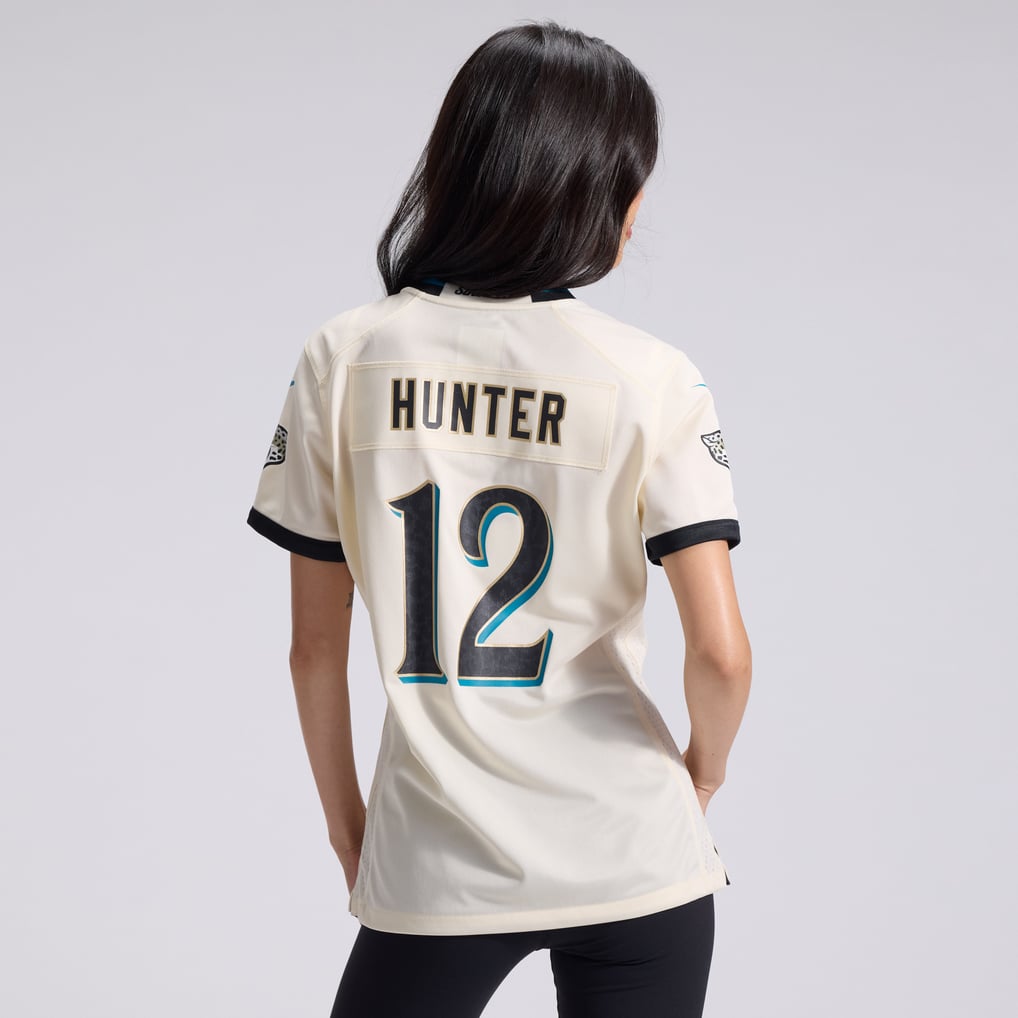 Women's Jacksonville Jaguars Travis Hunter Natural 2026 Rivalries Collection Game Jersey