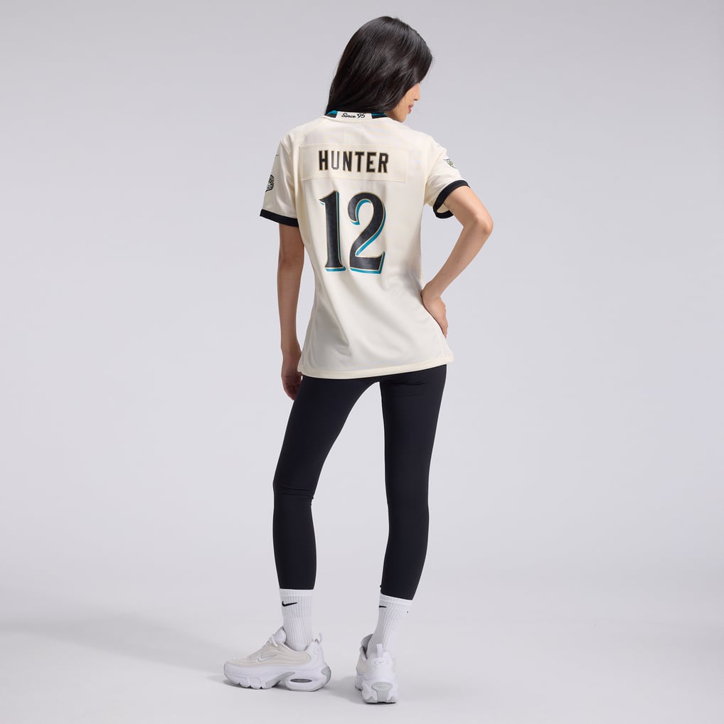 Women's Jacksonville Jaguars Travis Hunter Natural 2026 Rivalries Collection Game Jersey