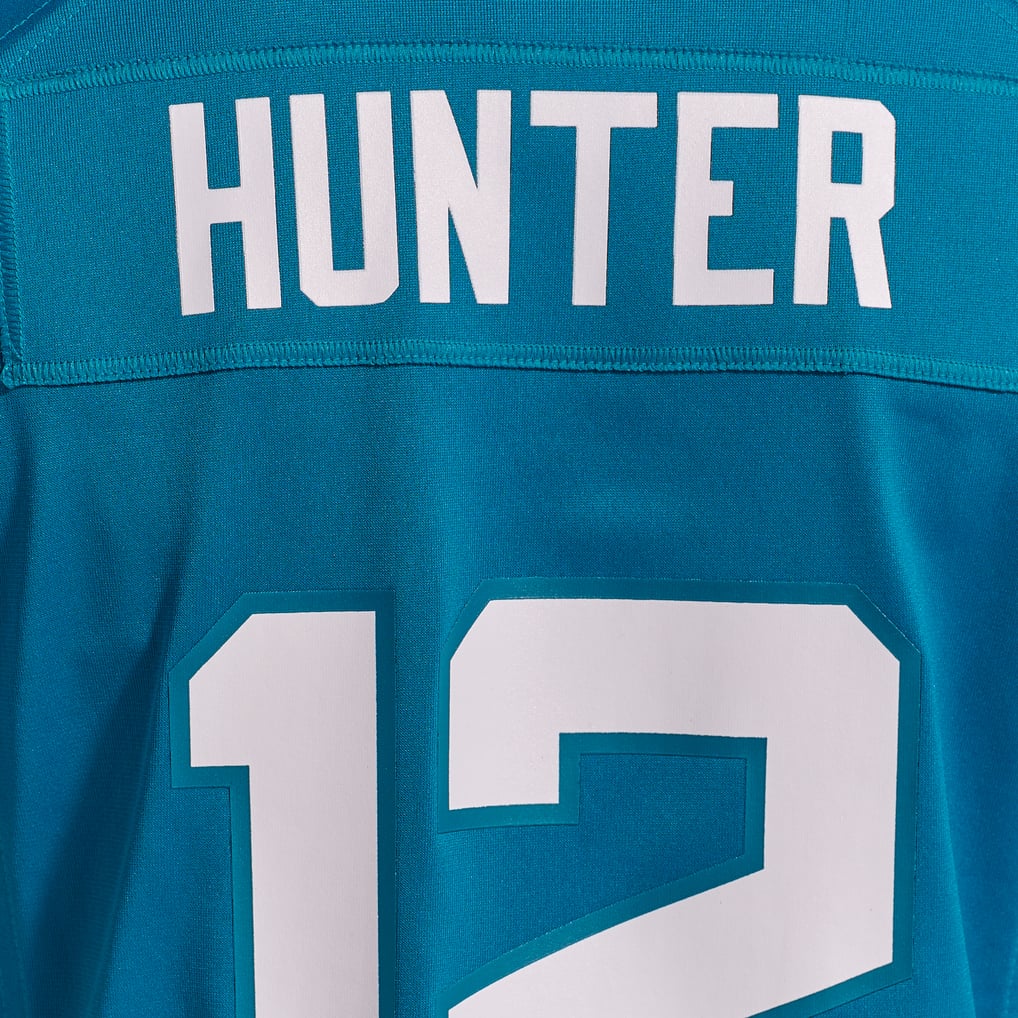 Women's Jacksonville Jaguars Travis Hunter Teal Team Game Jersey