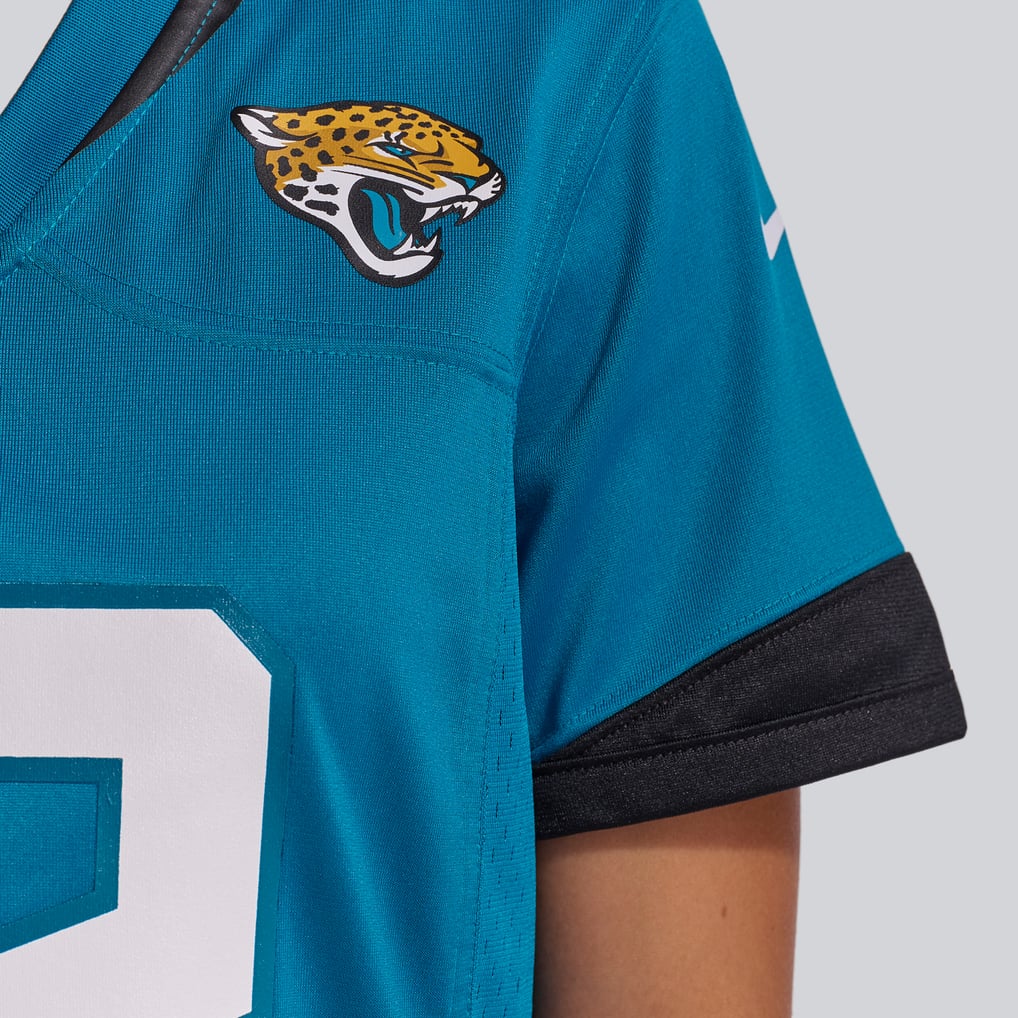 Women's Jacksonville Jaguars Travis Hunter Teal Team Game Jersey