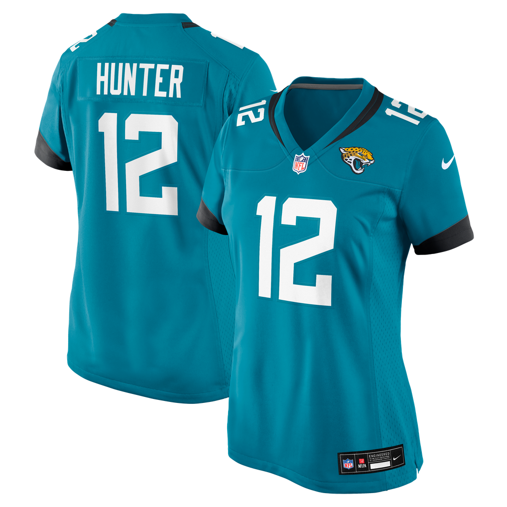 Women's Jacksonville Jaguars Travis Hunter Teal Team Game Jersey