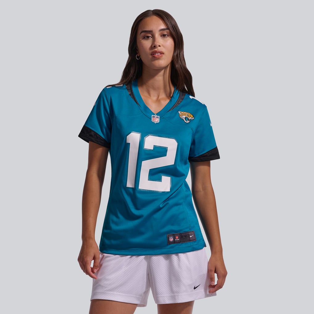 Women's Jacksonville Jaguars Travis Hunter Teal Team Game Jersey