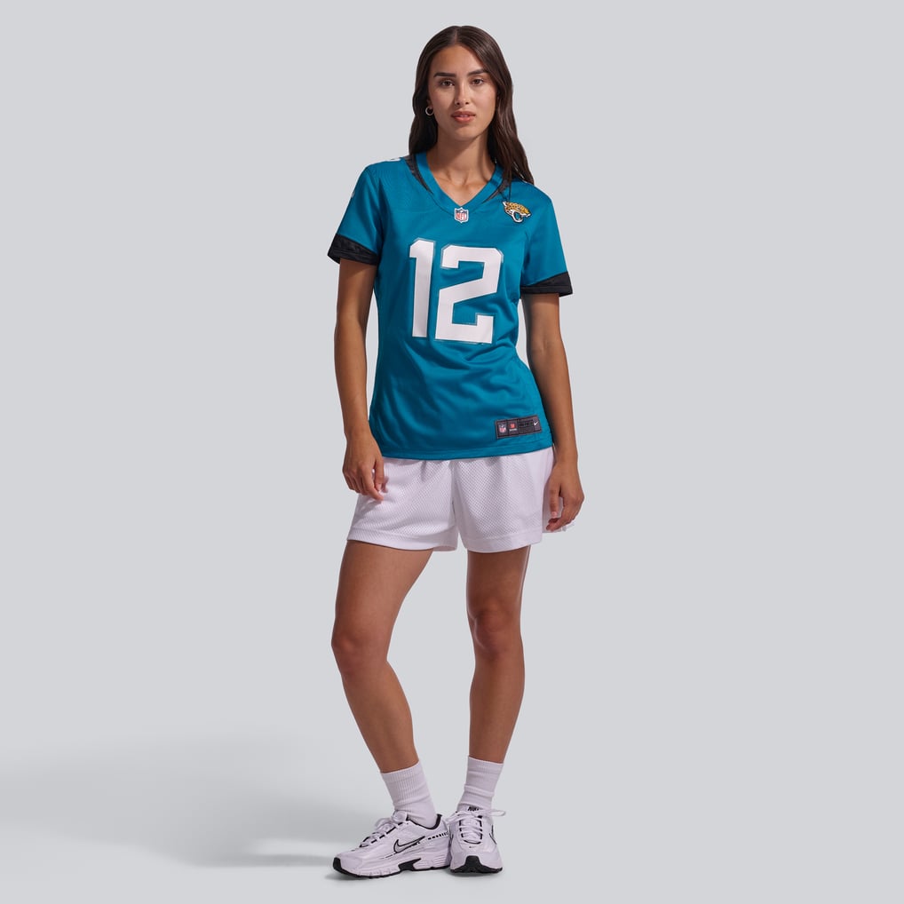 Women's Jacksonville Jaguars Travis Hunter Teal Team Game Jersey