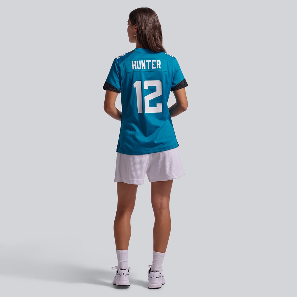 Women's Jacksonville Jaguars Travis Hunter Teal Team Game Jersey