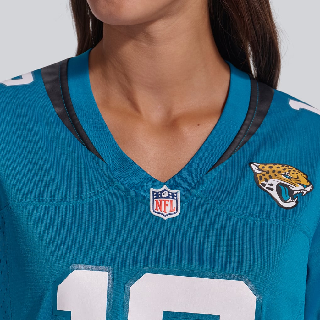 Women's Jacksonville Jaguars Travis Hunter Teal Team Game Jersey