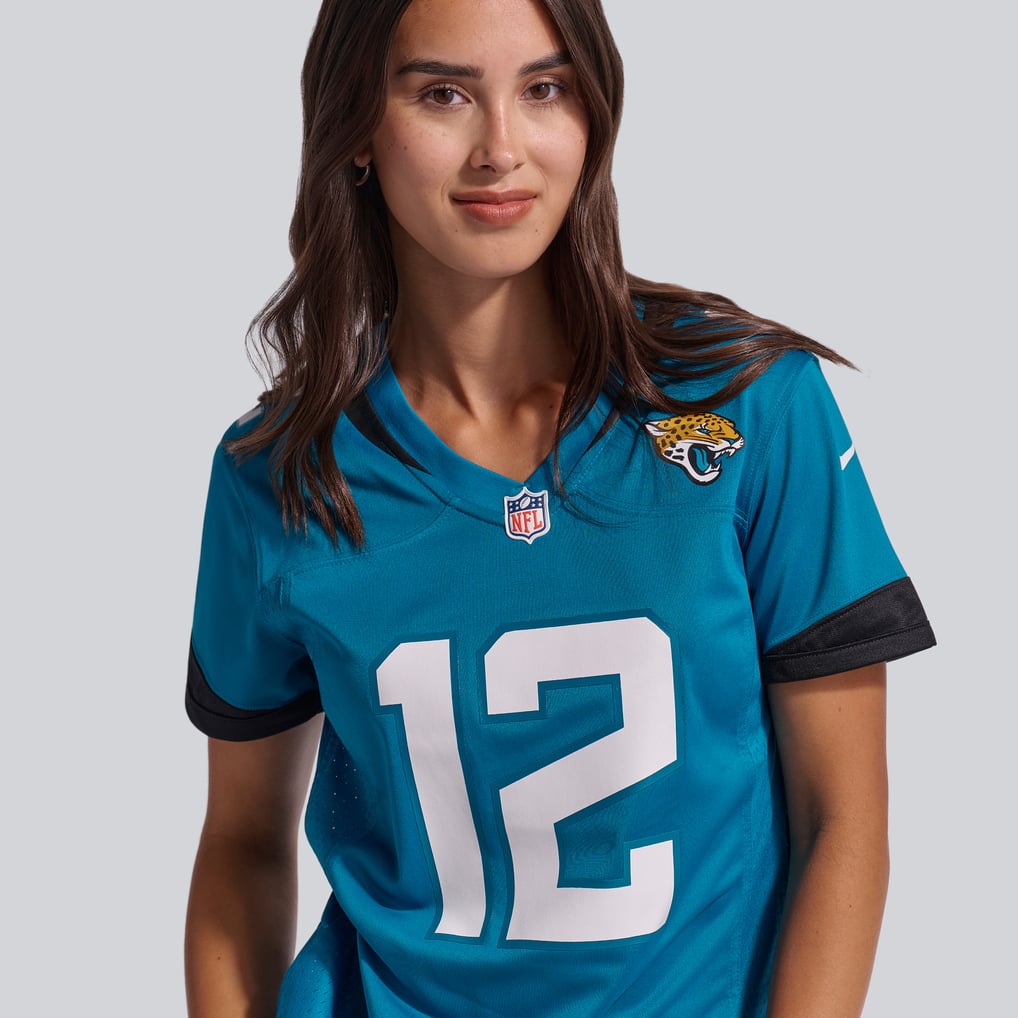Women's Jacksonville Jaguars Travis Hunter Teal Team Game Jersey