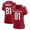 Women's Arizona Cardinals Travis Vokolek Cardinal Game Jersey