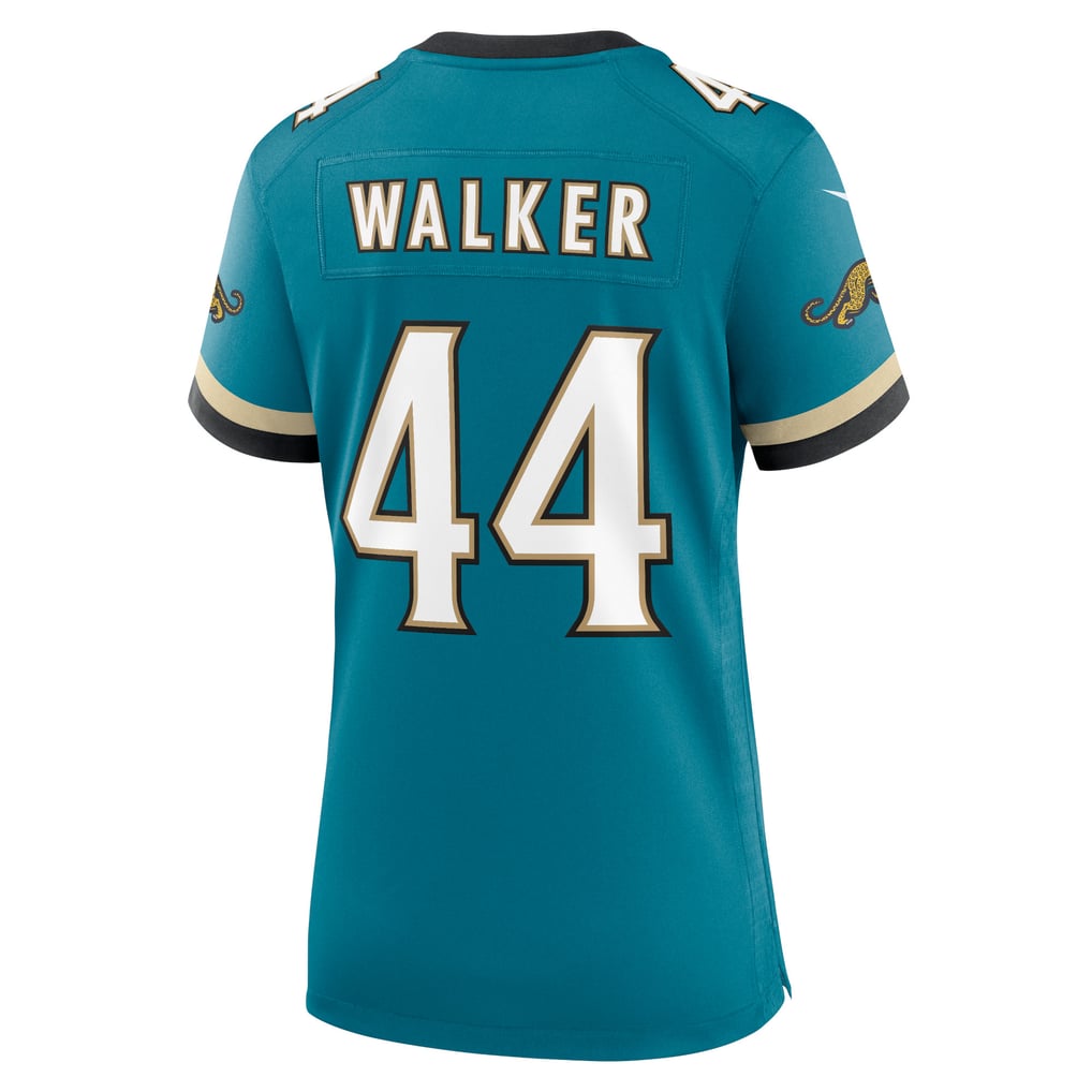 Women's Jacksonville Jaguars Travon Walker Teal Prowler Throwback Game Jersey