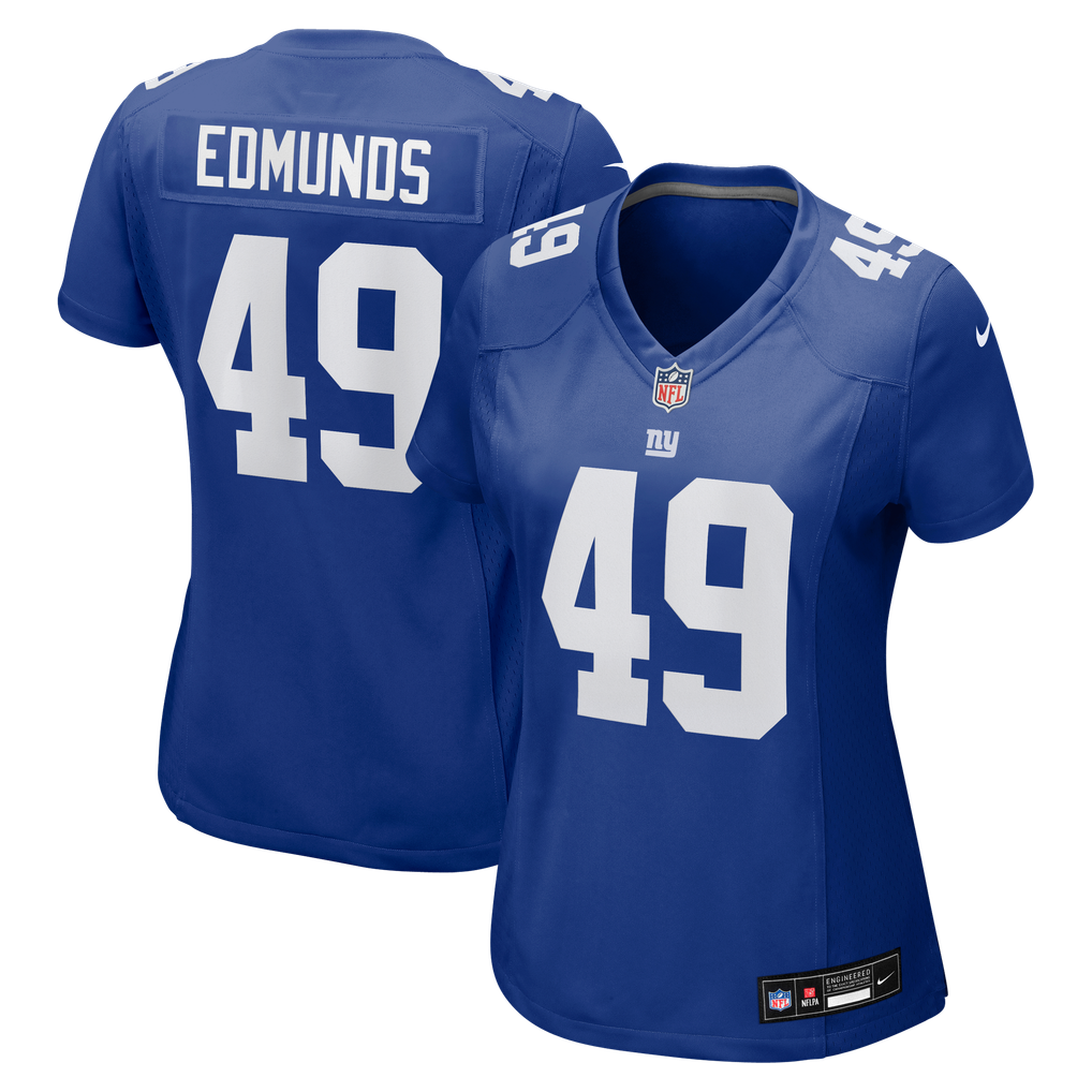 Women's New York Giants Tremaine Edmunds Royal Team Game Jersey