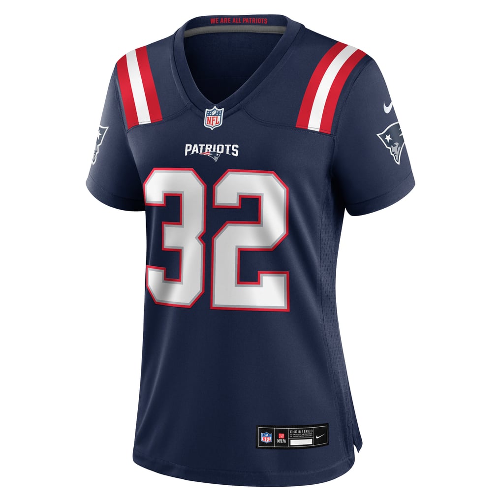 Women's New England Patriots TreVeyon Henderson Navy Game Jersey