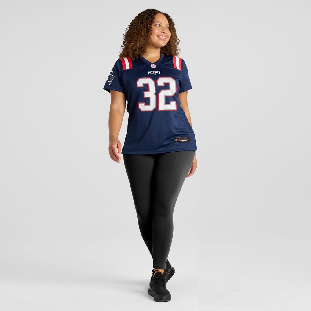 Women's New England Patriots TreVeyon Henderson Navy Game Jersey