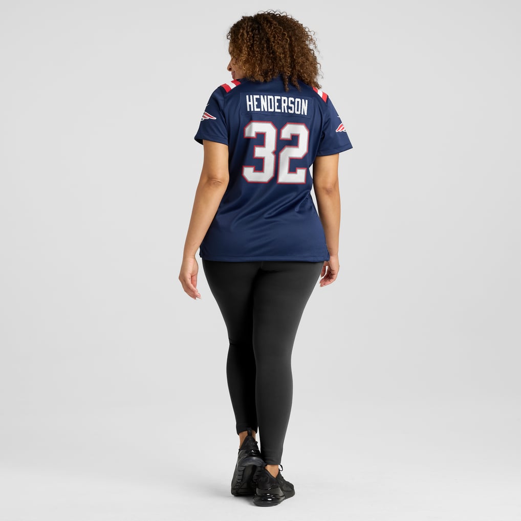 Women's New England Patriots TreVeyon Henderson Navy Game Jersey