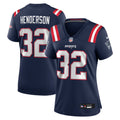 Women's New England Patriots TreVeyon Henderson Navy Game Jersey