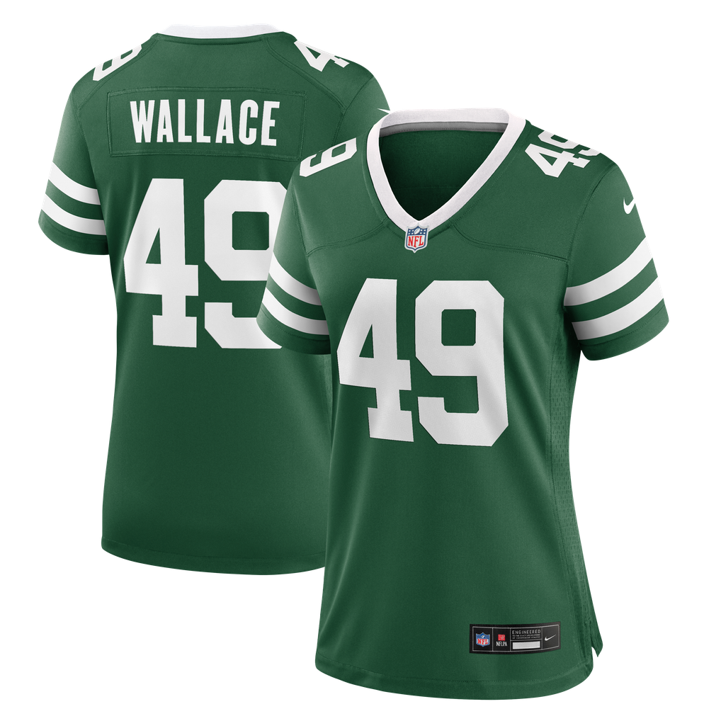 Women's New York Jets Trevin Wallace Legacy Green Team Game Jersey