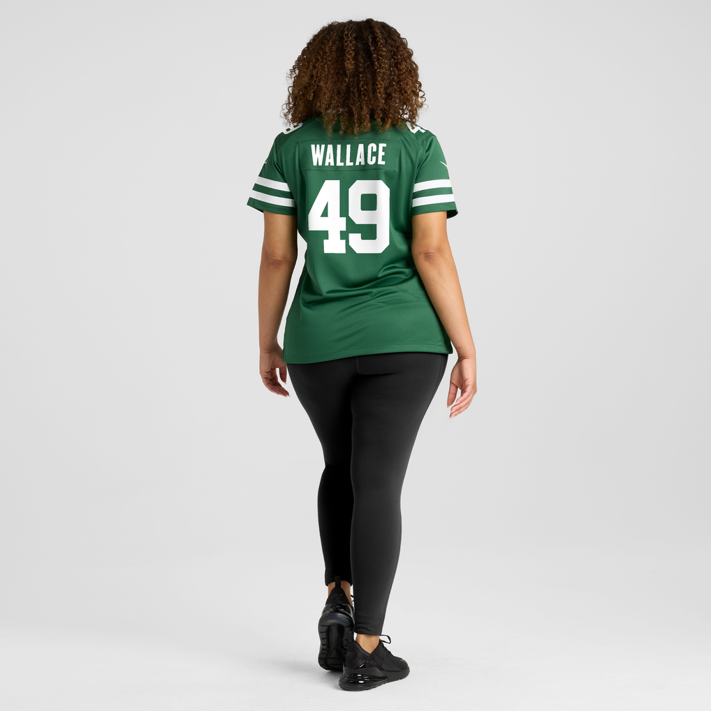Women's New York Jets Trevin Wallace Legacy Green Team Game Jersey