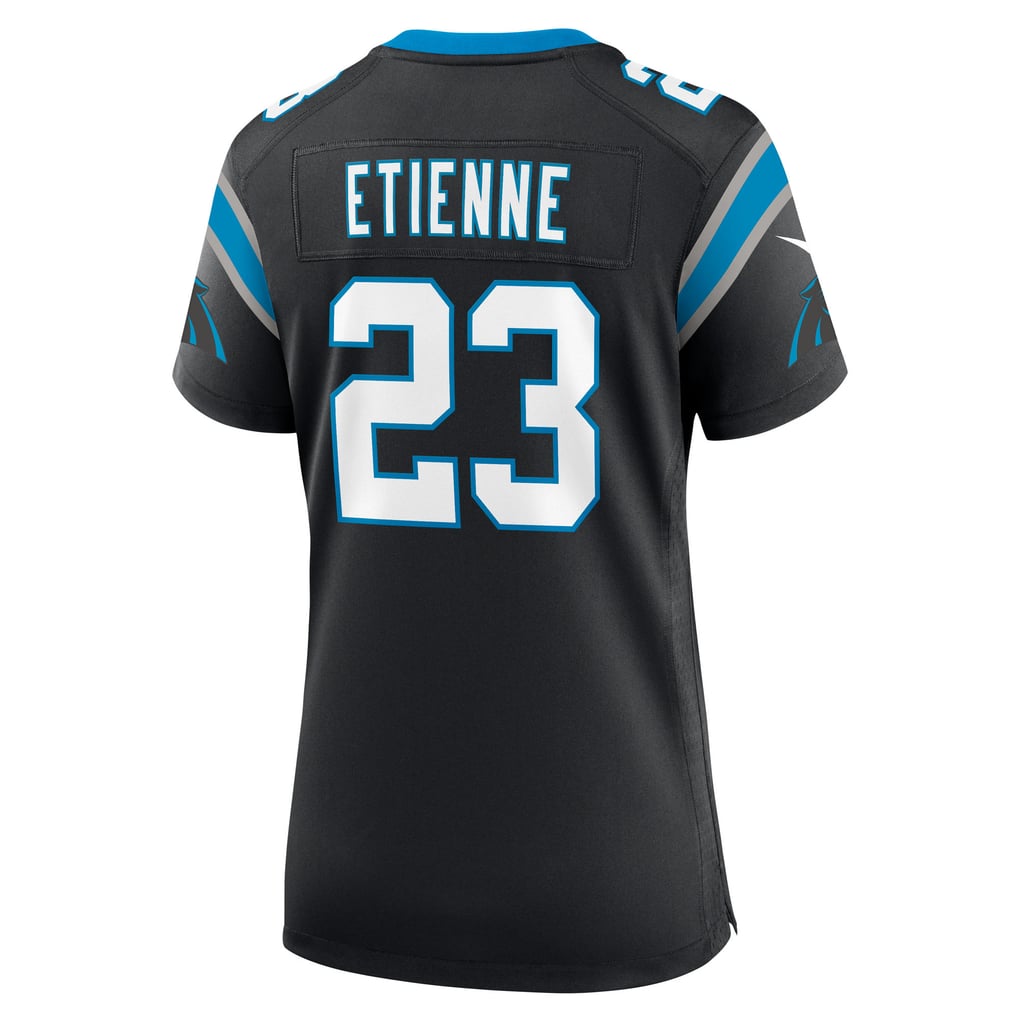 Women's Carolina Panthers Trevor Etienne Black Team Game Jersey