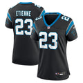 Women's Carolina Panthers Trevor Etienne Black Team Game Jersey