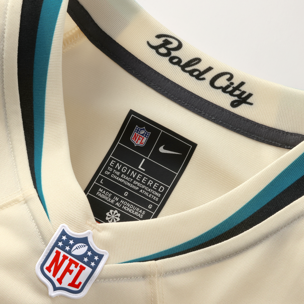 Women's Jacksonville Jaguars Trevor Lawrence Natural 2026 Rivalries Collection Game Jersey