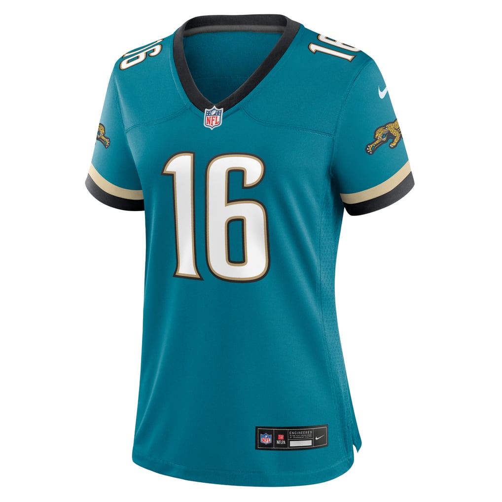 Women's Jacksonville Jaguars Trevor Lawrence Teal Prowler Throwback Game Jersey