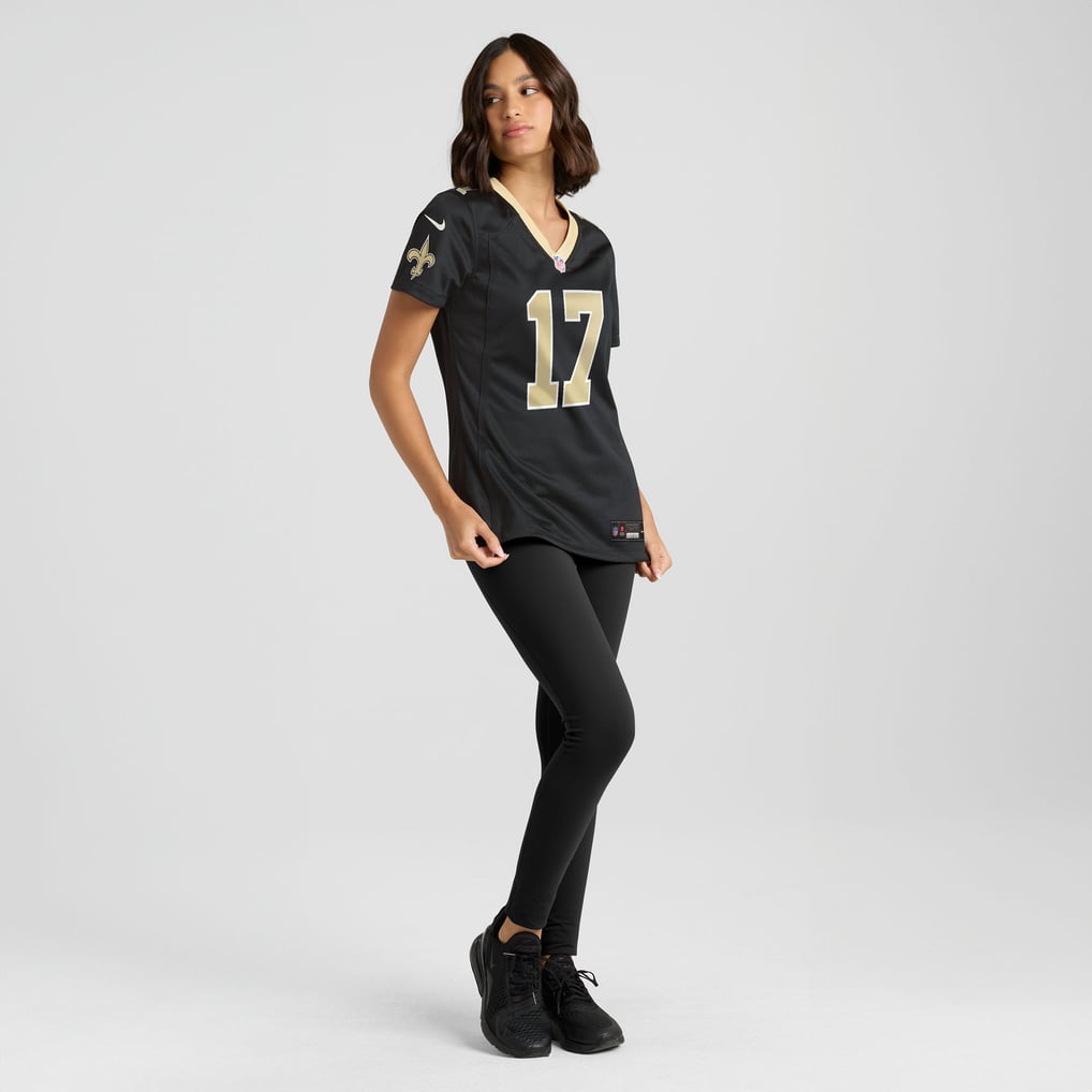 Women's New Orleans Saints Trey Palmer Black Team Game Jersey