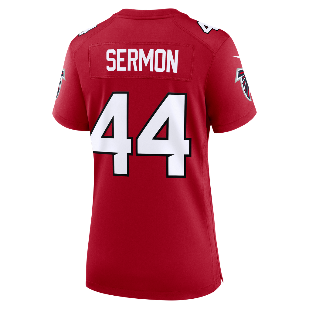 Women's Atlanta Falcons Trey Sermon Red Team Game Jersey