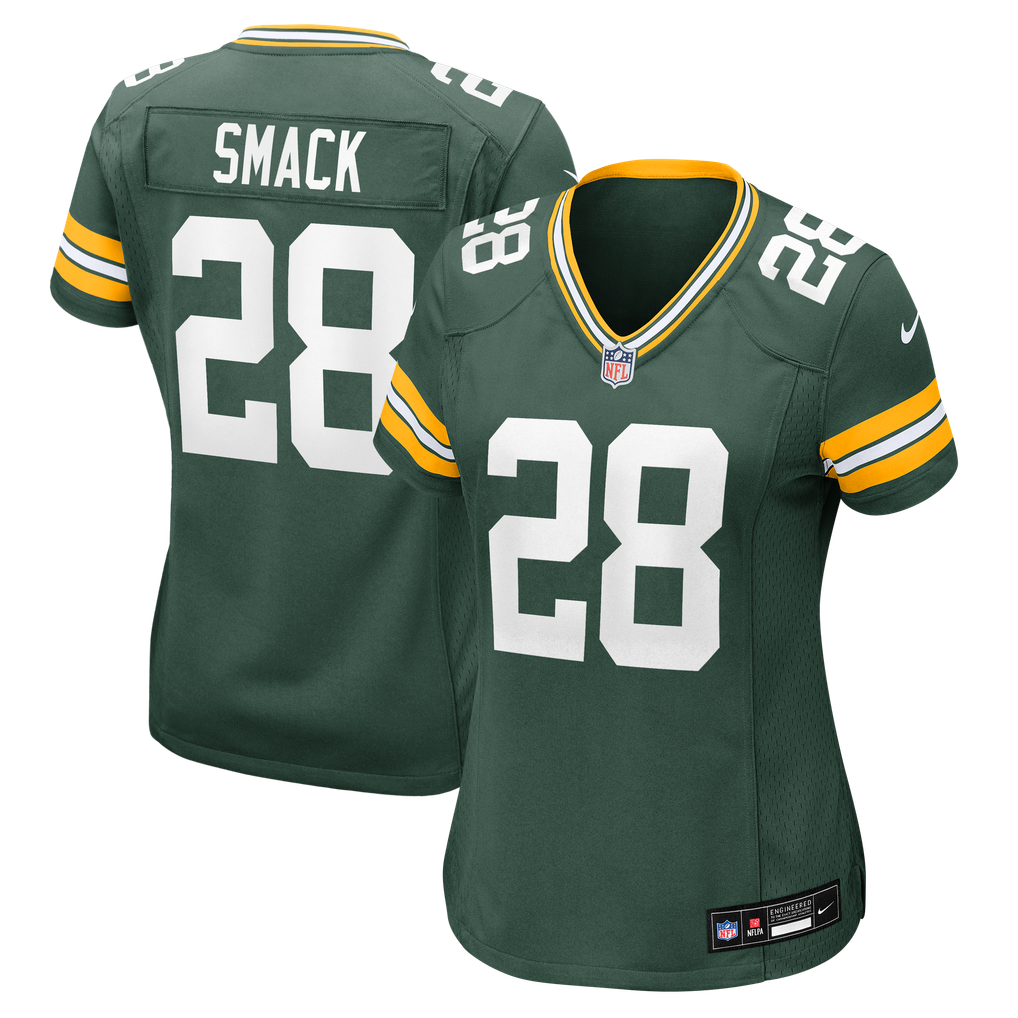 Women's Green Bay Packers Trey Smack Green Team Game Jersey