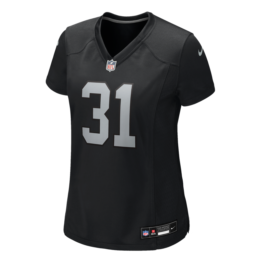 Women's Las Vegas Raiders Treydan Stukes Black Team Game Jersey