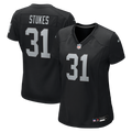 Women's Las Vegas Raiders Treydan Stukes Black Team Game Jersey