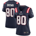 Women's New England Patriots Troy Brown Navy Game Retired Player Jersey