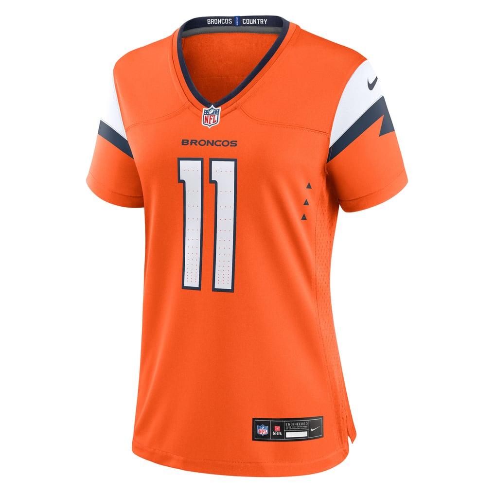 Women's Denver Broncos Troy Franklin Orange Team Game Jersey