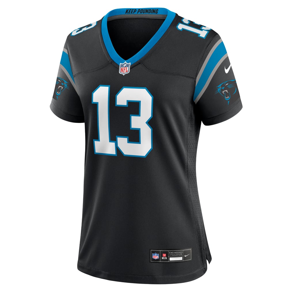 Women's Carolina Panthers Troy Hill Black Team Game Jersey