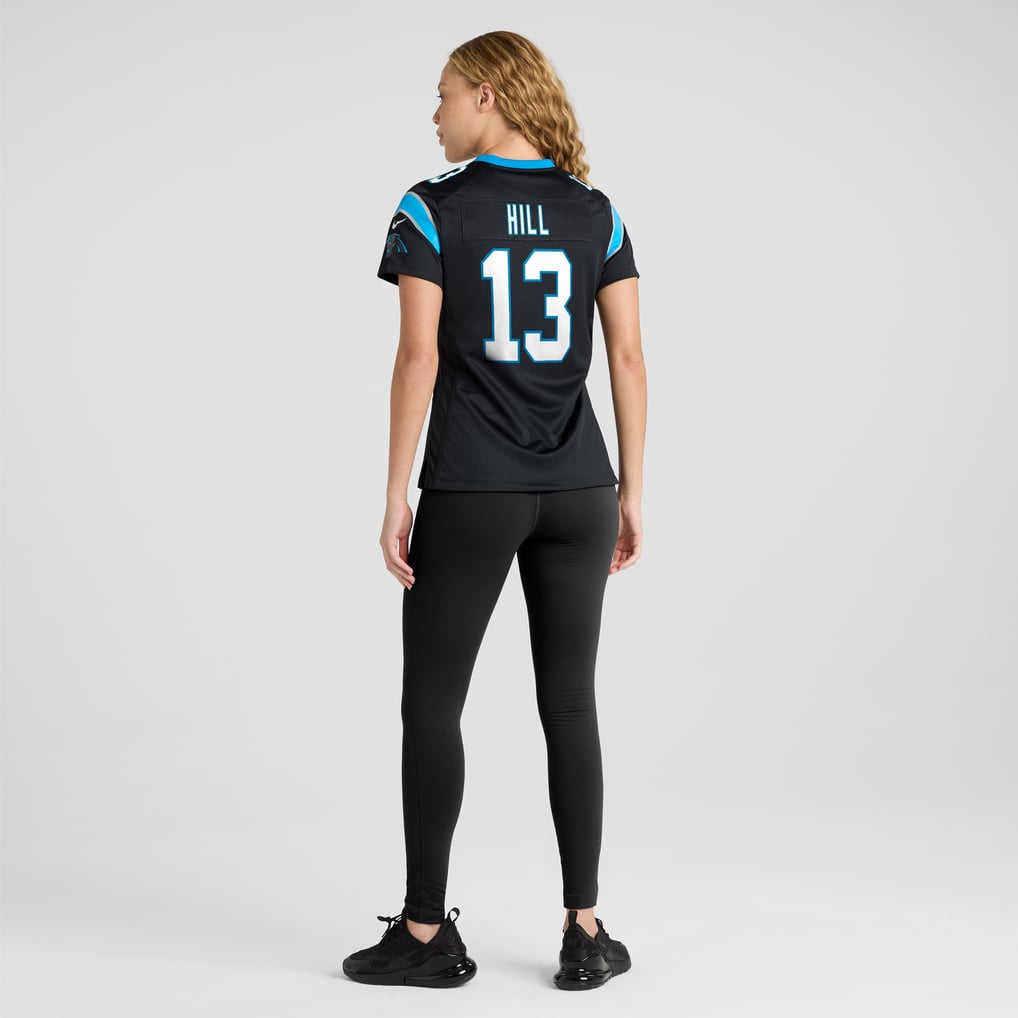 Women's Carolina Panthers Troy Hill Black Team Game Jersey