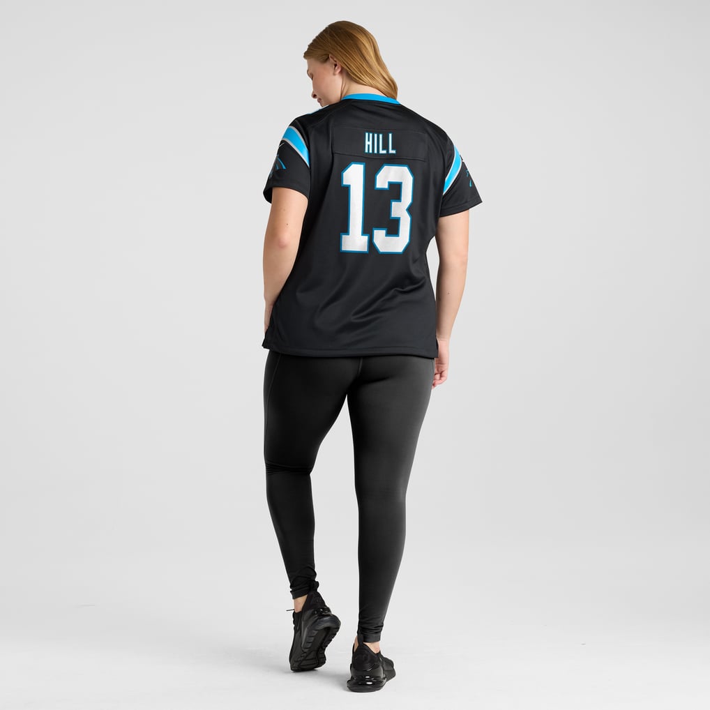 Women's Carolina Panthers Troy Hill Black Team Game Jersey