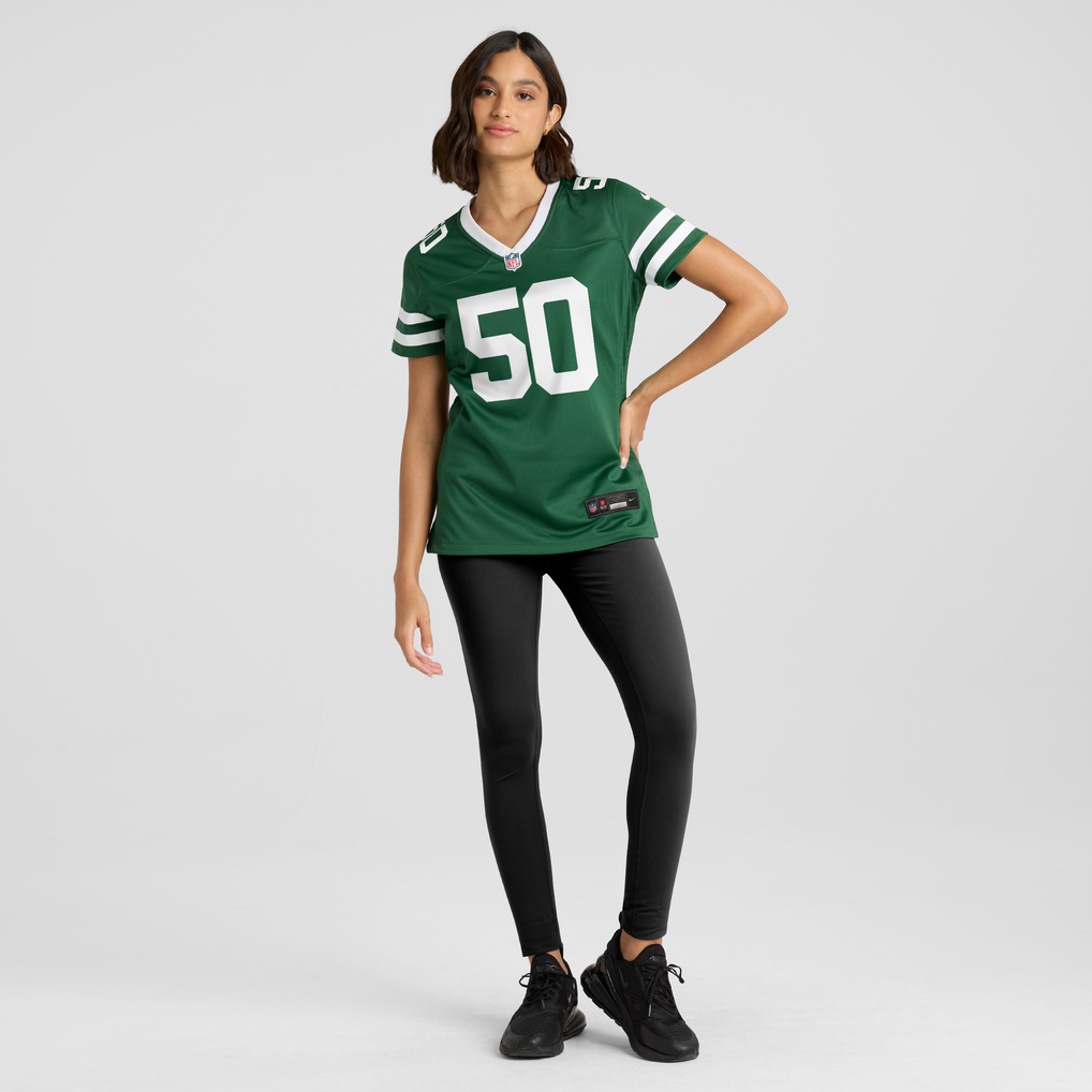 Women's New York Jets Troy Reeder Legacy Green Team Game Jersey