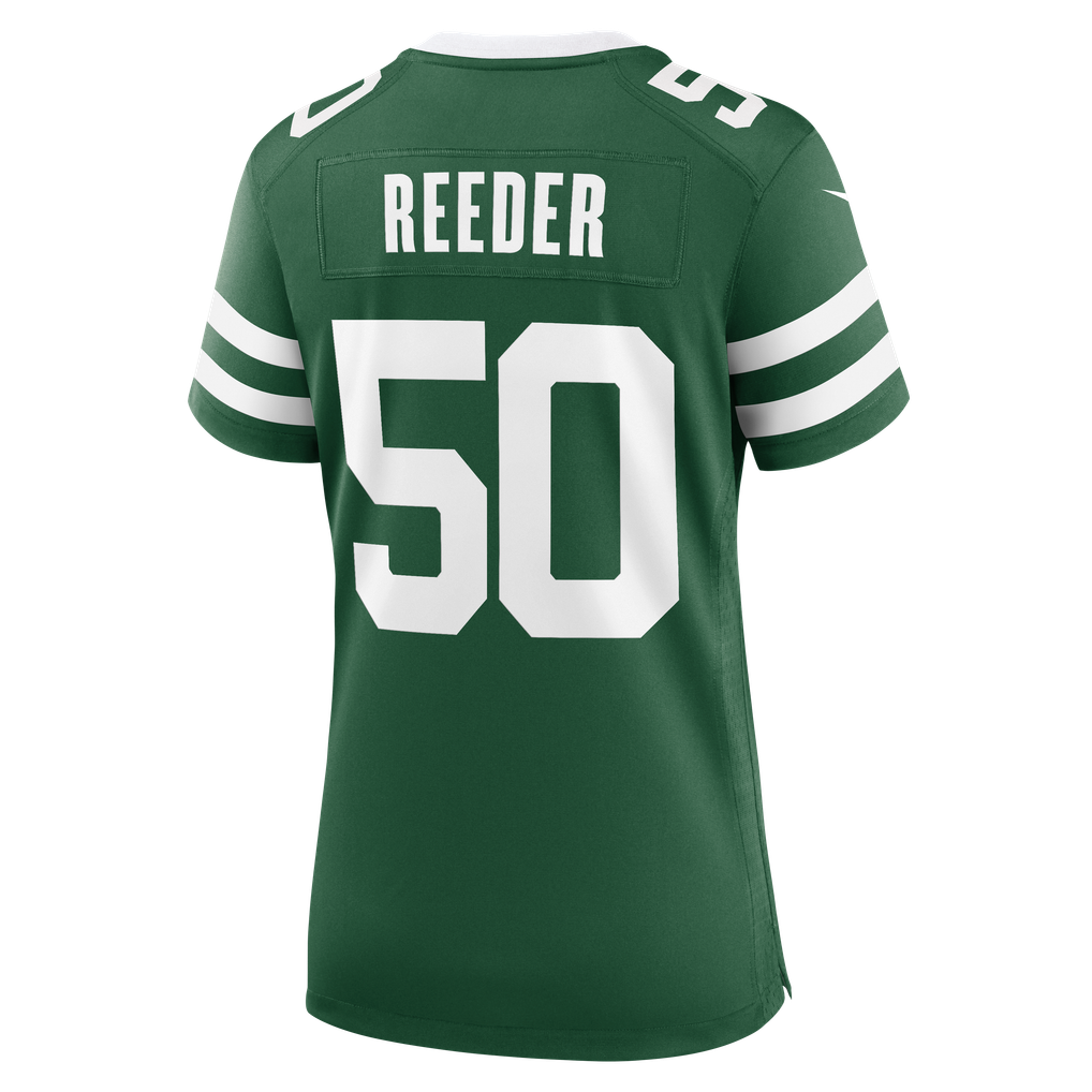 Women's New York Jets Troy Reeder Legacy Green Team Game Jersey