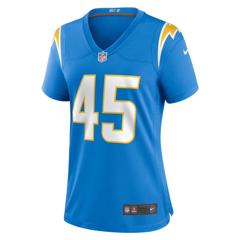 Women's Los Angeles Chargers Tuli Tuipulotu Powder Blue Team Game Jersey