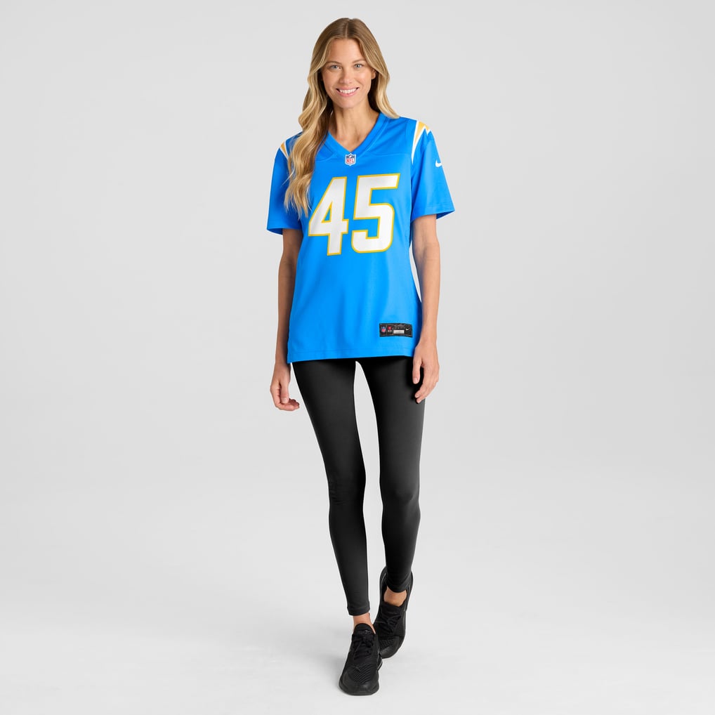 Women's Los Angeles Chargers Tuli Tuipulotu Powder Blue Team Game Jersey