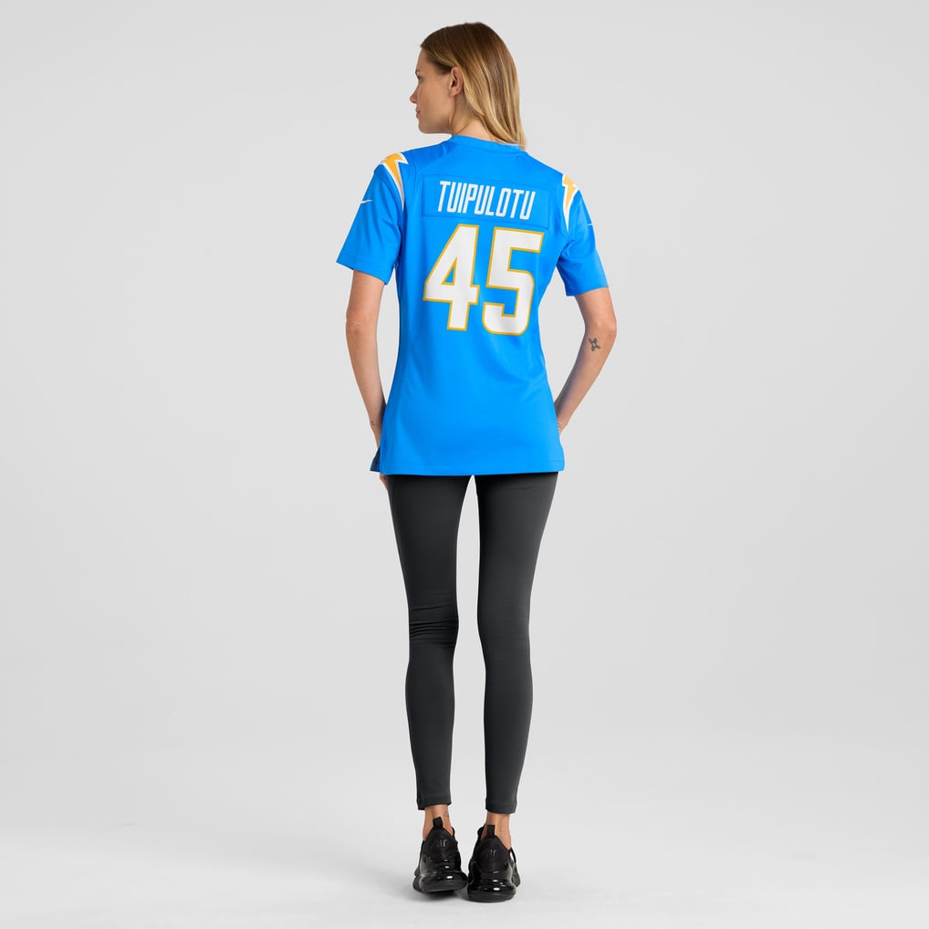 Women's Los Angeles Chargers Tuli Tuipulotu Powder Blue Team Game Jersey