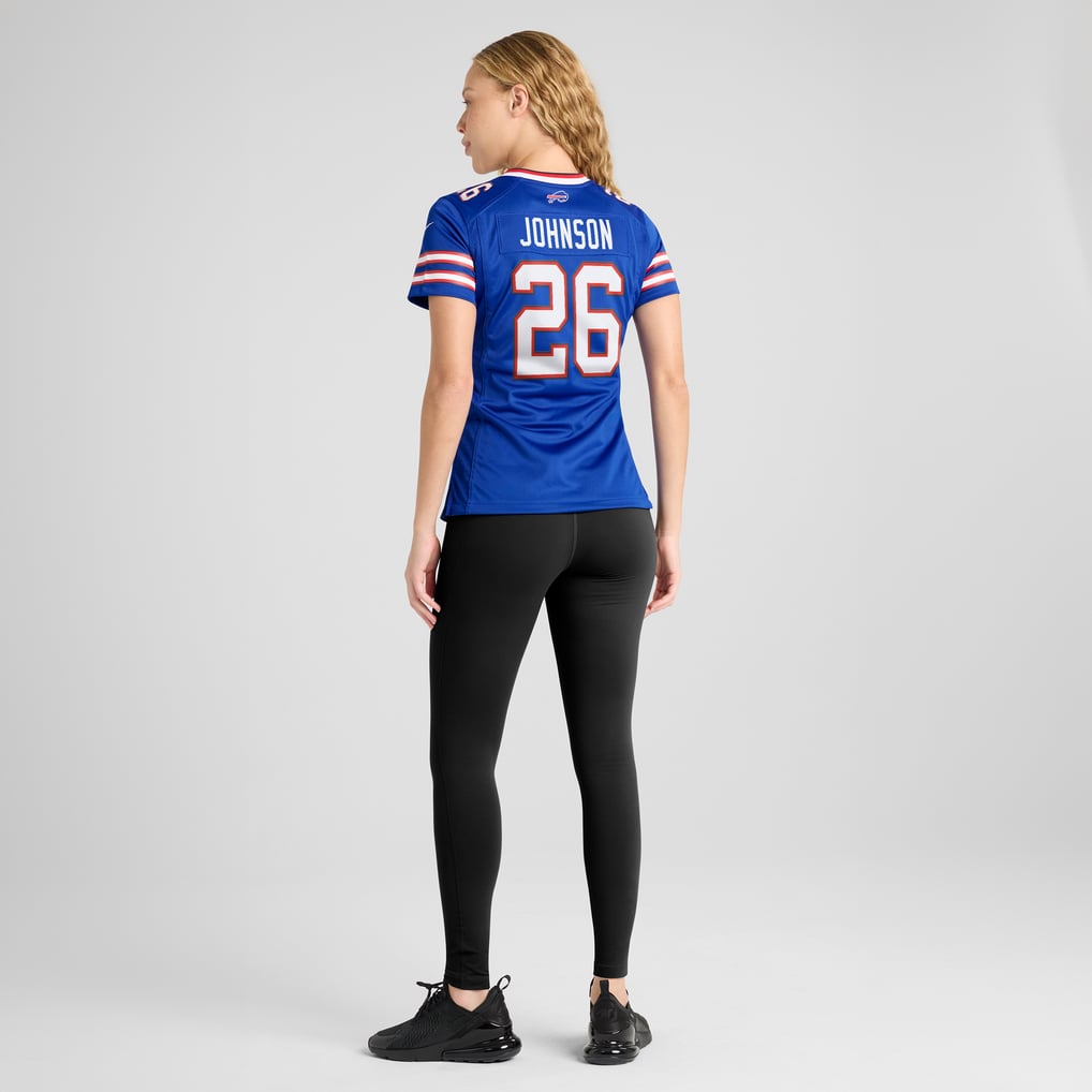 Women's Buffalo Bills Ty Johnson Royal Team Game Jersey