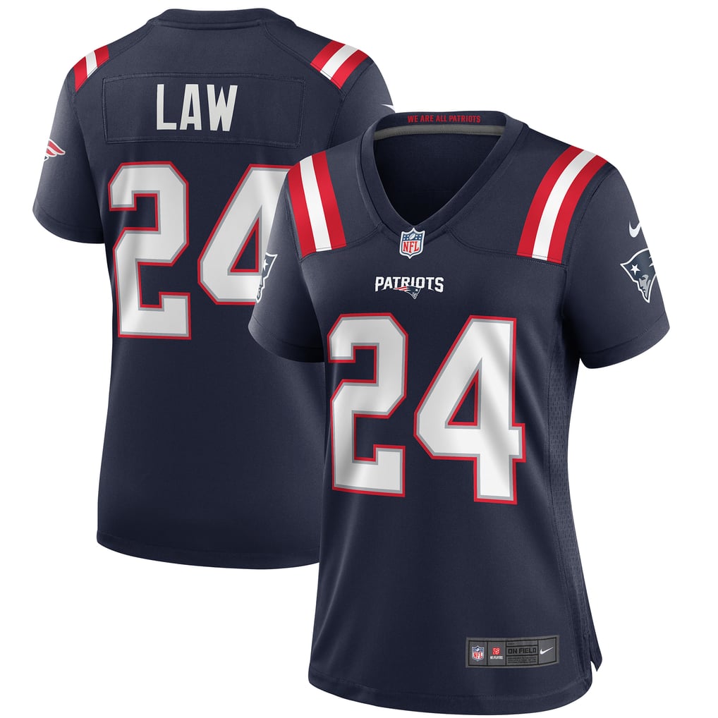 Women's New England Patriots Ty Law Navy Game Retired Player Jersey
