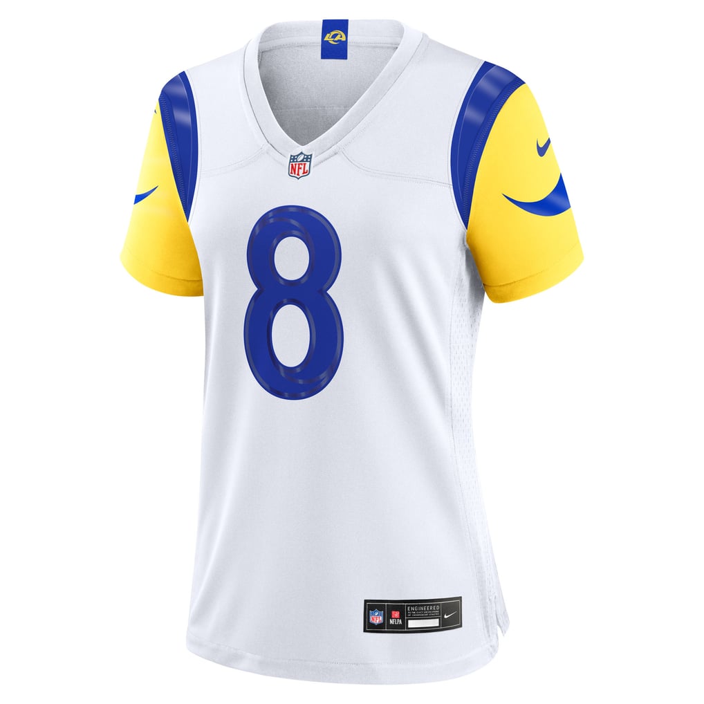 Women's Los Angeles Rams Ty Simpson White Game Jersey