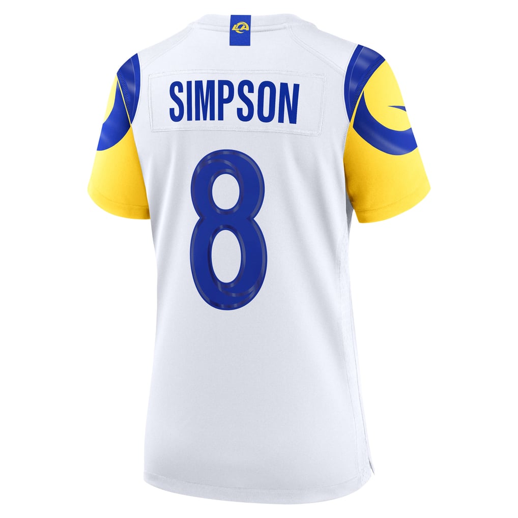 Women's Los Angeles Rams Ty Simpson White Game Jersey