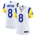 Women's Los Angeles Rams Ty Simpson White Game Jersey