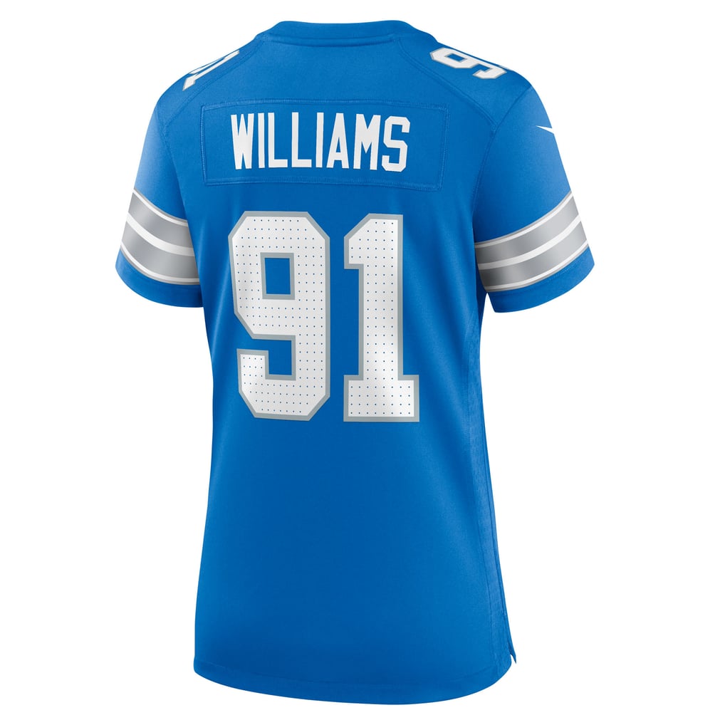 Women's Detroit Lions Tyleik Williams Blue Team Game Jersey