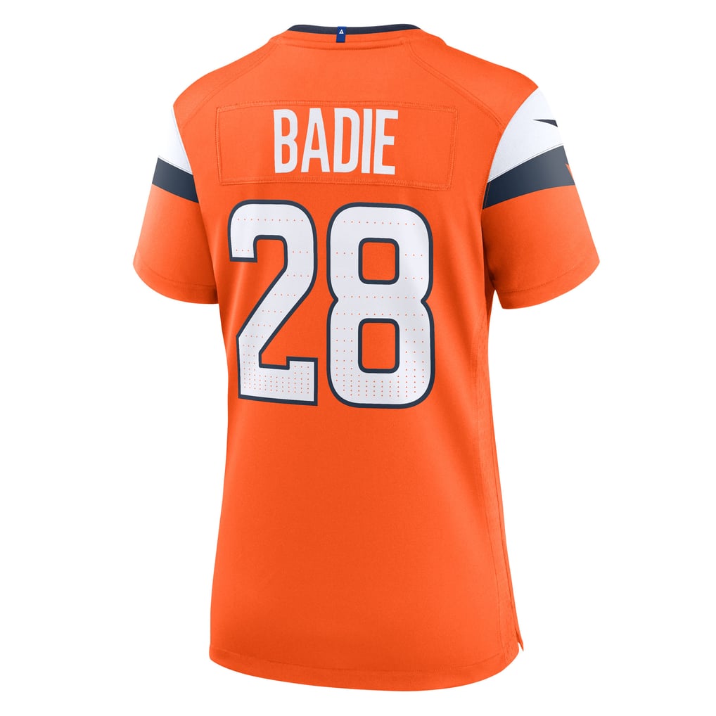 Women's Denver Broncos Tyler Badie Orange Team Game Jersey