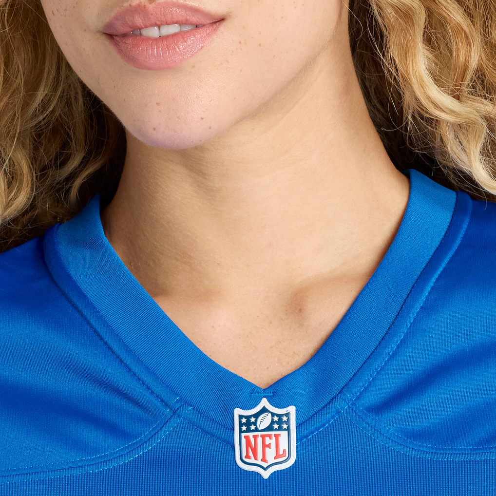 Women's Detroit Lions Tyler Conklin Blue Team Game Jersey