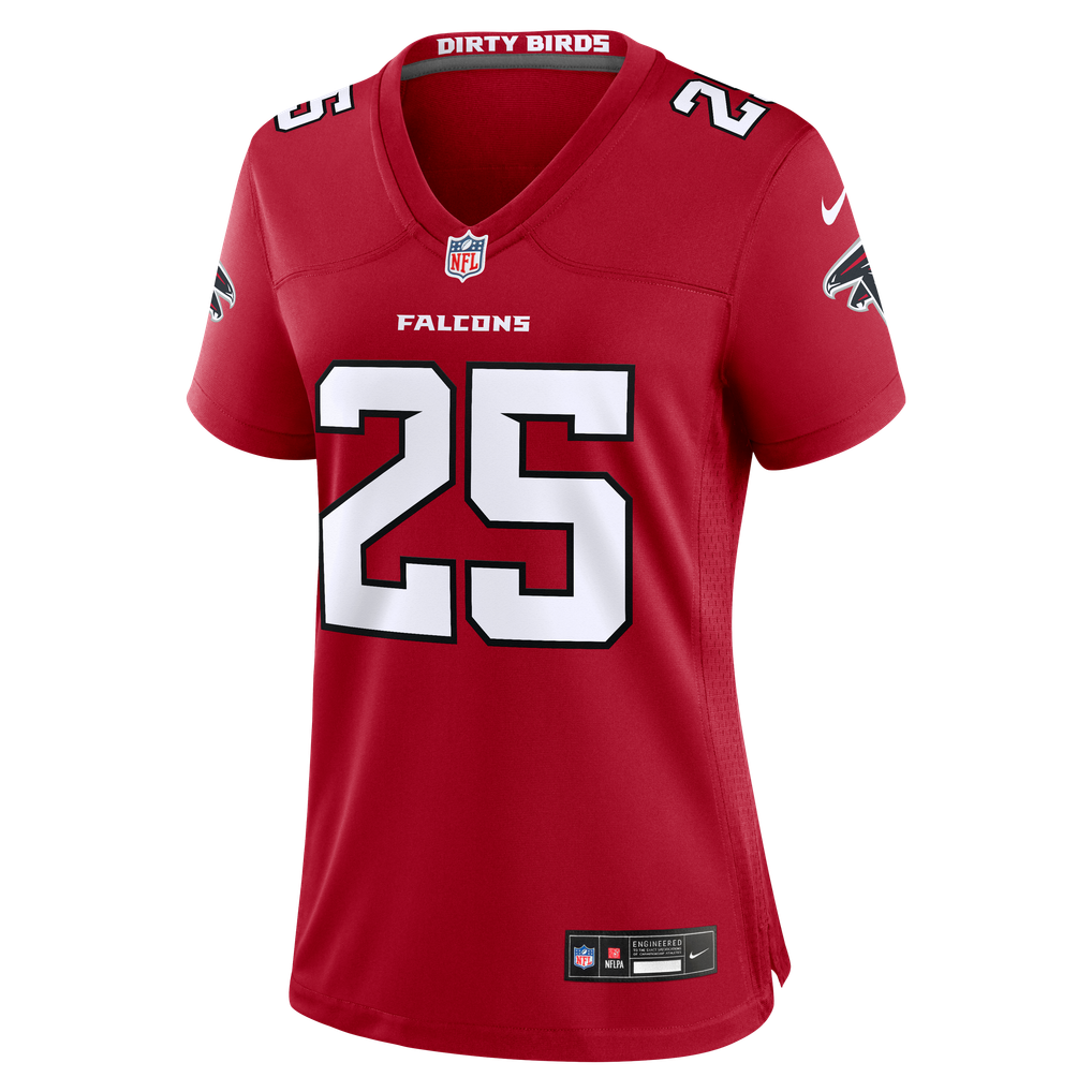 Women's Atlanta Falcons Tyler Goodson Red Team Game Jersey