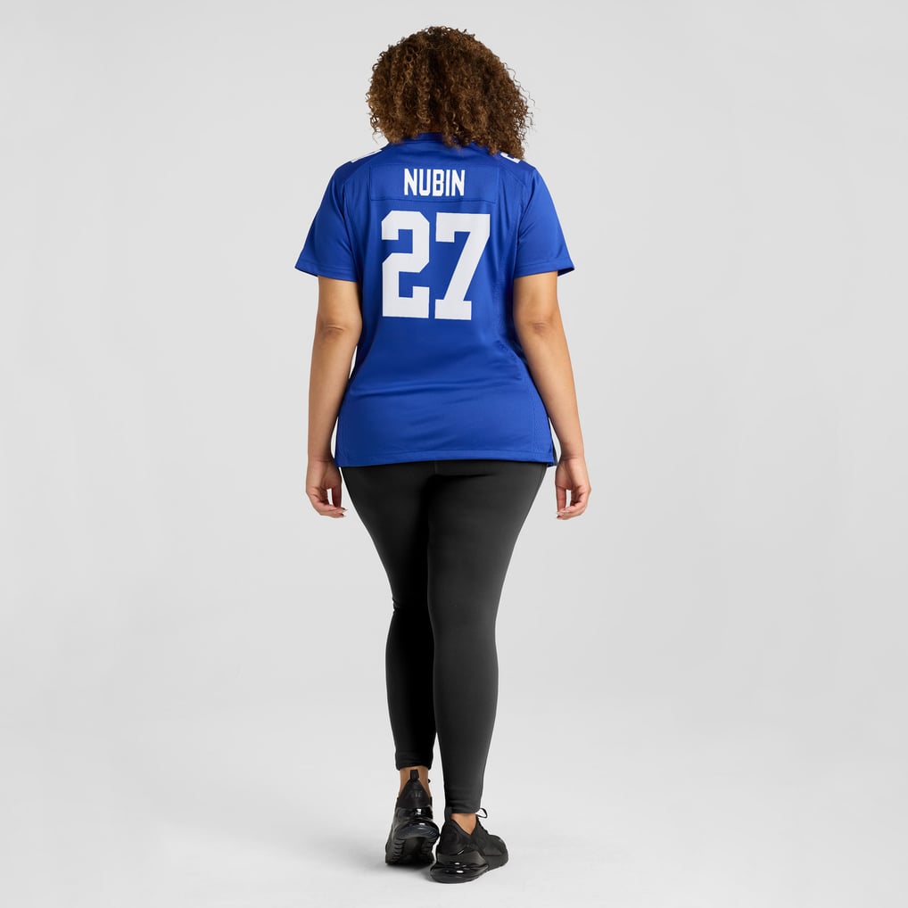 Women's New York Giants Tyler Nubin Royal Team Game Jersey